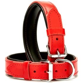 Desingshop 2,5x56 cm Kırmızı Deri Köpek Tasması
