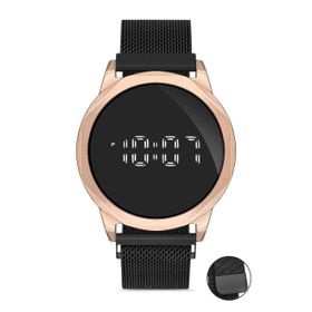 Desingshop DSG0807FG Mıknatıslı Hasır Kordon Dijital Dokunmatik Unisex Kol Saati