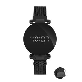 Desingshop DSG0807FG Mıknatıslı Hasır Kordon Dijital Dokunmatik Unisex Kol Saati