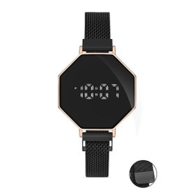 Desingshop DSG0807FG Mıknatıslı Hasır Kordon Dijital Dokunmatik Unisex Kol Saati