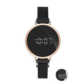 Desingshop DSG0807FG Mıknatıslı Hasır Kordon Dijital Dokunmatik Unisex Kol Saati
