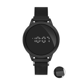 Desingshop DSG0807FG Mıknatıslı Hasır Kordon Dijital Dokunmatik Unisex Kol Saati