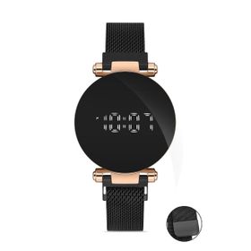 Desingshop DSG0807FG Mıknatıslı Hasır Kordon Dijital Dokunmatik Unisex Kol Saati