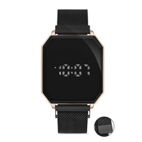 Desingshop DSG0807FG Mıknatıslı Hasır Kordon Dijital Dokunmatik Unisex Kol Saati