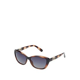 Despada DS 2305 C2 Cat Eye Asetat Parlak Havana Kahverengi Kadın Güneş Gözlüğü