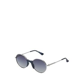 Despada DS 2323 C3 Metal Yuvarlak Açık Metallik Gri Mavi Unisex Güneş Gözlüğü