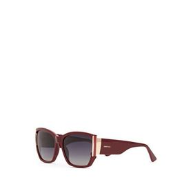 Despada DS 2353 C4 Geometrik Bordo Altın Rengi Metal Kadın Güneş Gözlüğü