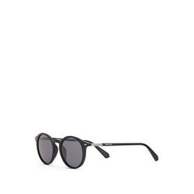 Despada DS 2386 C2 Oval Siyah Gri Asetat Unisex Güneş Gözlüğü