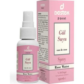 Destek 150 ml %100 Doğal Rose Gül Suyu Sprey