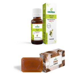 Destek Argan Yağı ve Argan Sabunu 2'li Set