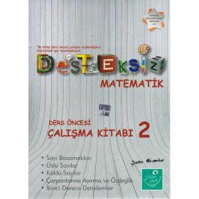 Desteksiz Matematik - Ders Öncesi Çalışma Kitabı 2 - Şahin Aksankur