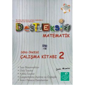 Desteksiz Matematik - Ders Öncesi Çalışma Kitabı 2 - Şahin Aksankur