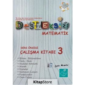 Desteksiz Matematik - Ders Öncesi Çalışma Kitabı 3 - Şahin Aksankur