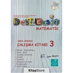 Desteksiz Matematik - Ders Öncesi Çalışma Kitabı 3 - Şahin Aksankur
