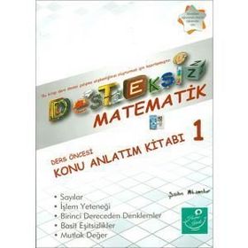 Desteksiz Matematik - Ders Öncesi Konu Anlatım Kitabı 1 - Şahin Aksankur