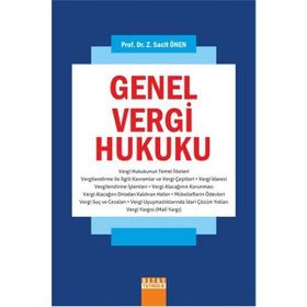 Detay Yayıncılık Z.Sacit Önen Genel Vergi Hukuku