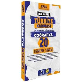 Dev Kadro Akademi Yayınları 2022 KPSS Coğrafya Türkiye Karması 20 Deneme Çözümlü