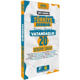 Dev Kadro KPSS Vatandaşlık Türkiye Karması 20 Deneme Çözümlü