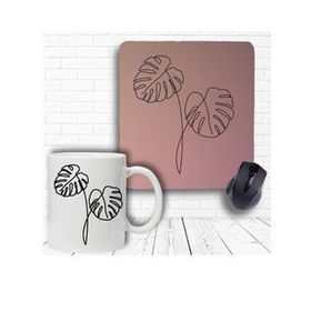 Deve Tabanı Bilek Destekli Mouse Pad ve Baskılı Kupa