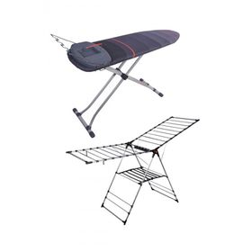 Devecioğlu MM037 Gold Alüminyum Çamaşır Kurutmalık+MM151 Ultraboard Ütü Masası Set