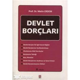 DEVLET BORÇLARI - METIN ERDEM