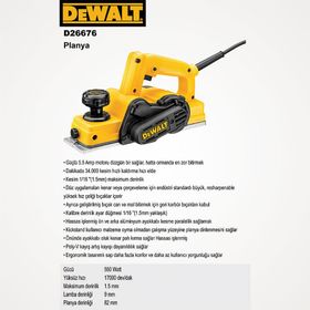 Dewalt D26676 Planya