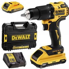 Dewalt DCD709D2T-QW Kömürsüz Kompakt Li-İon 18 V/2.0 Ah Akülü Darbeli Vidalama