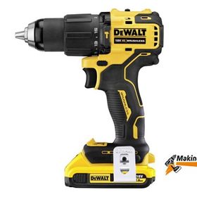 Dewalt DCD709D2T-QW Kömürsüz Kompakt Li-İon 18 V/2.0 Ah Akülü Darbeli Vidalama
