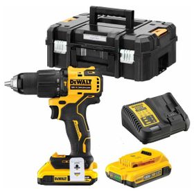 Dewalt DCD709D2T-QW Kömürsüz Kompakt Li-İon 18 V/2.0 Ah Akülü Darbeli Vidalama