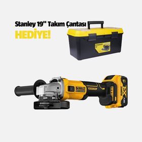 Dewalt DCG407M2T 2x4 Ah Akülü Avuç Taşlama Makinesi
