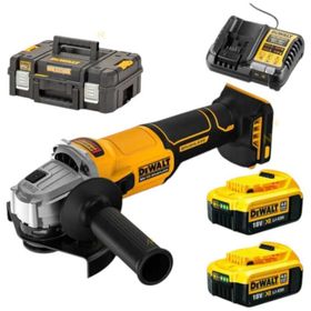 Dewalt DCG408N 18V XR 125 mm 2x4Ah Kömürsüz Avuç Taşlama