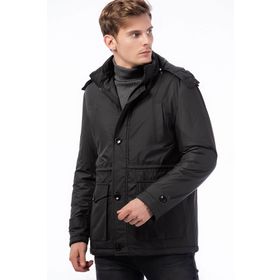 Dewberry 1040001M8624 Siyah Erkek Mont