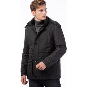 Dewberry 1040001M8624 Siyah Erkek Mont