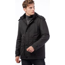 Dewberry 1040001M8624 Siyah Erkek Mont
