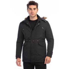 Dewberry 1040001M8633 Siyah Erkek Mont