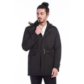 Dewberry 1040001M8633 Siyah Erkek Mont
