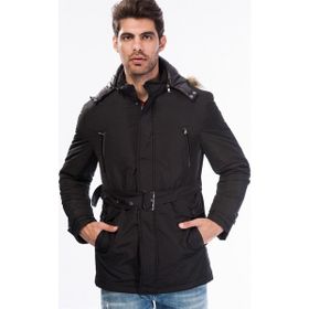 Dewberry 1040001M8633 Siyah Erkek Mont