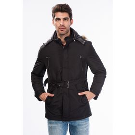 Dewberry 1040001M8633 Siyah Erkek Mont