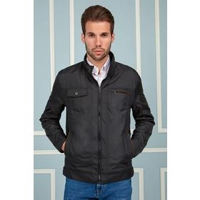 Dewberry 1040001M8642 Siyah Erkek Mont