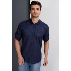 Dewberry 10500010G650 Lacivert Bordo Erkek Gömlek