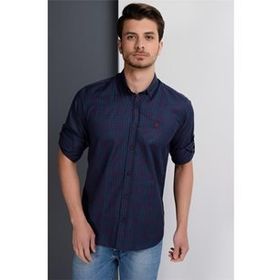 Dewberry 10500010G650 Lacivert Bordo Erkek Gömlek