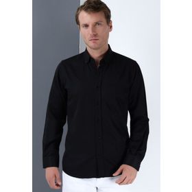 Dewberry 10500010G676 Siyah Erkek Gömlek
