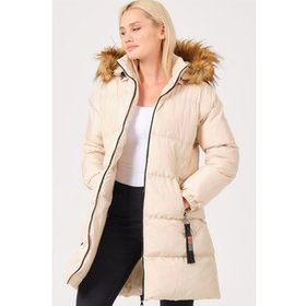 Dewberry 1160001Z6705014 Bej Kadın Mont
