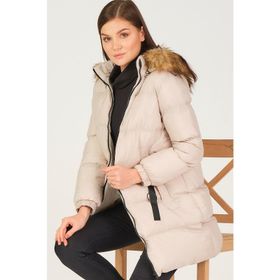 Dewberry 1160001Z6705014 Bej Kadın Mont
