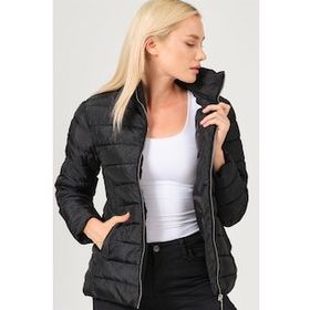 Dewberry 1160001Z6746002 Siyah Kadın Mont
