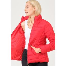 Dewberry 1160001Z6746034 Kırmızı Kadın Mont
