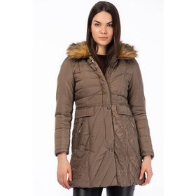 Dewberry 1170001Z6430 Bej Kadın Mont