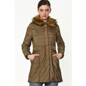 Dewberry 1170001Z6430 Bej Kadın Mont