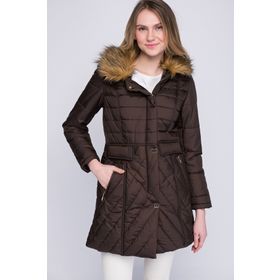 Dewberry 1170001Z6430 Kadın Kahve Mont