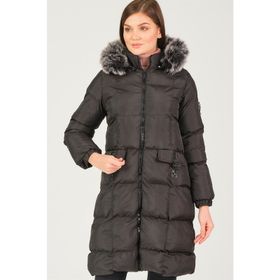 Dewberry 160001Z6706002 Siyah Kadın Mont